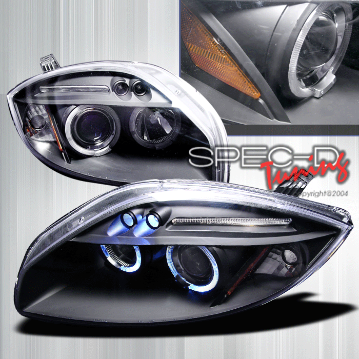 MITSUBISHI ECLIPSE 06-07 HEADLIGHTS LED BLACK [SR] - 2