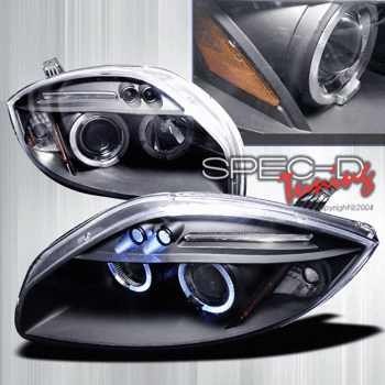 MITSUBISHI ECLIPSE 06-07 HEADLIGHTS LED BLACK [SR]