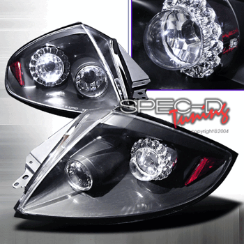 MITSUBISHI ECLIPSE 06-07 LED TAILLIGHTS BLACK [SR]