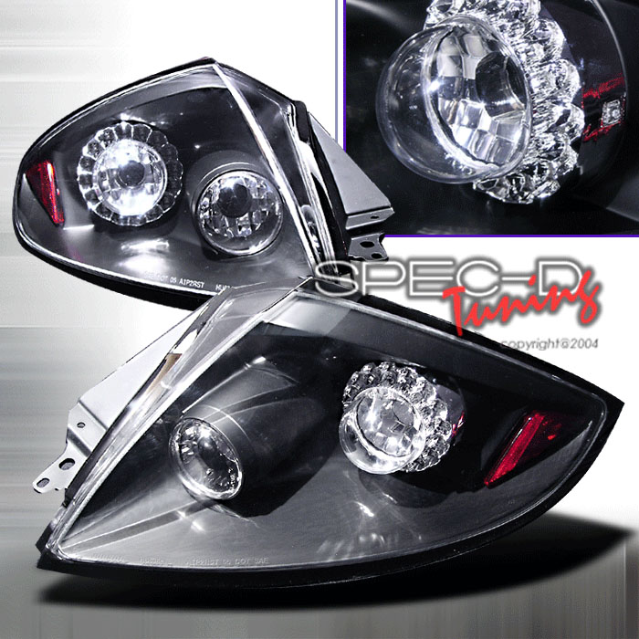 MITSUBISHI ECLIPSE 06-07 LED TAILLIGHTS BLACK [SR]