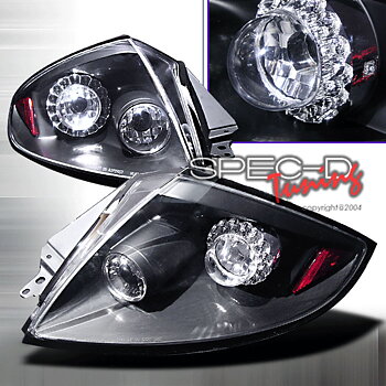 MITSUBISHI ECLIPSE 06-07 LED TAILLIGHTS BLACK [SR]