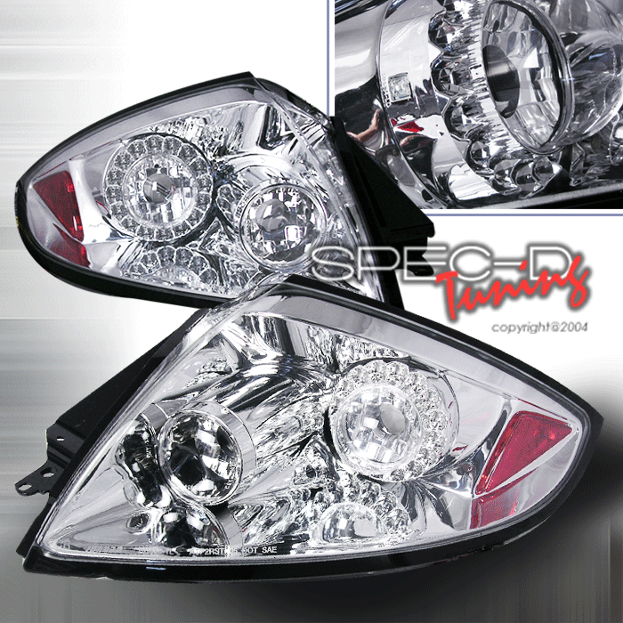 MITSUBISHI ECLIPSE 06-07 LED TAILLIGHTS CHROME [SR] - 2