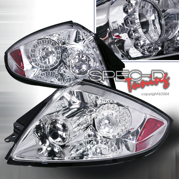 MITSUBISHI ECLIPSE 06-07 LED TAILLIGHTS CHROME [SR]