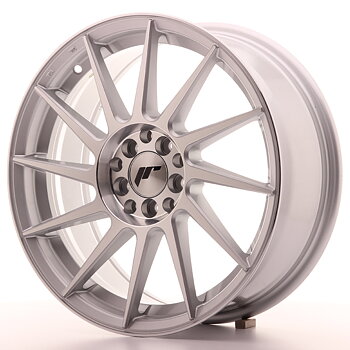 JAPAN RACING JR22 17X7 ET25 4X100/108 SILVER MACH