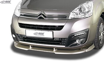 FRONT SPOILER VARIO-X CITROEN BERLINGO 2015-2018 (TYPE 7) / PEUGEOT PARTNER 2015-2018 (TYPE 7) FRONT LIP SPLITTER