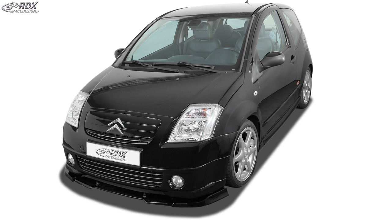 FRONT SPOILER VARIO-X CITROEN C2 VTR / VTS FRONT LIP SPLITTER - 2
