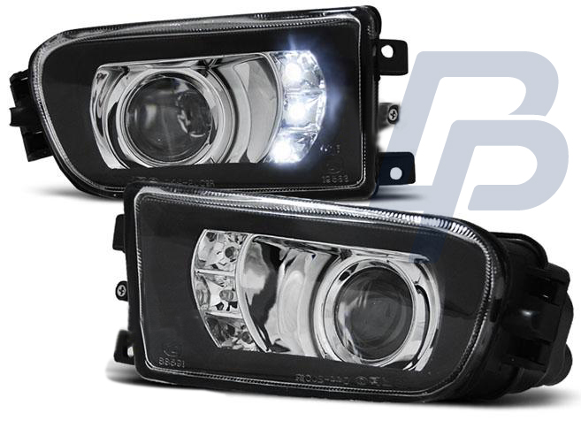 FOGLIGHTS BMW E39 09.95-06.03 Z3 96-02 BLACK LED - 2