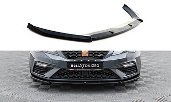 FRONT SPLITTER V.6 SUITABLE FOR SEAT LEON CUPRA / FR MK3 FL – MAXTON DESIGN