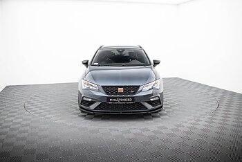 FRONT SPLITTER V.6 SUITABLE FOR SEAT LEON CUPRA / FR MK3 FL – MAXTON DESIGN