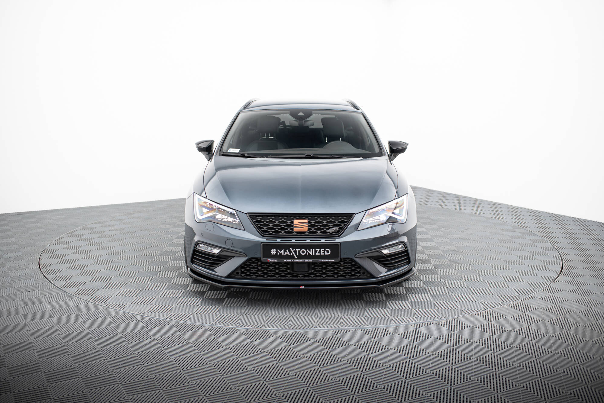 FRONT SPLITTER V.4 SUITABLE FOR SEAT LEON CUPRA / FR MK3 FL – MAXTON DESIGN - 3