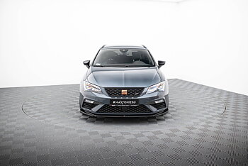 FRONT SPLITTER V.5 SUITABLE FOR SEAT LEON CUPRA / FR MK3 FL – MAXTON DESIGN