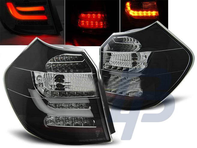 BMW E87/E81 04-08.07 BLACK LED TAILLIGHTS BAR - 2