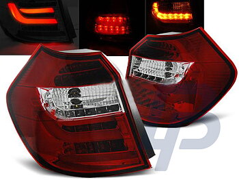 BMW E87/E81 04-08.07 RÖD/VITA LED BAKLAMPOR
