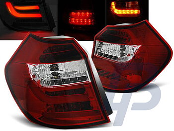 BMW E87/E81 09.07-11 RÖD/VITA LED BAKLAMPOR