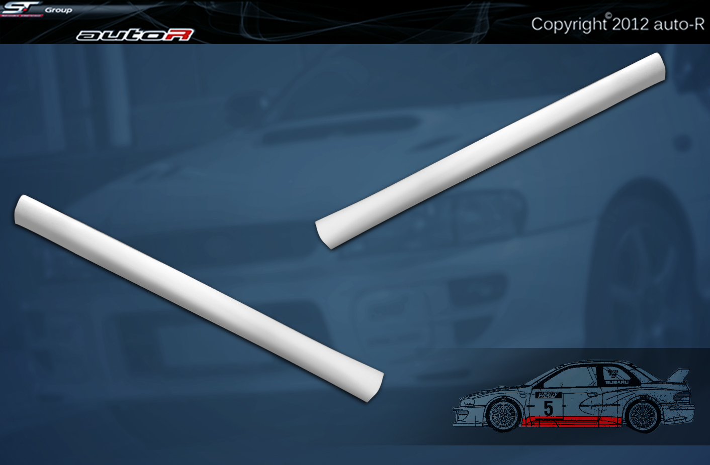 SUBARU IMPREZA 93-00 22B WRC SIDE SKIRTS [AUTOR]
