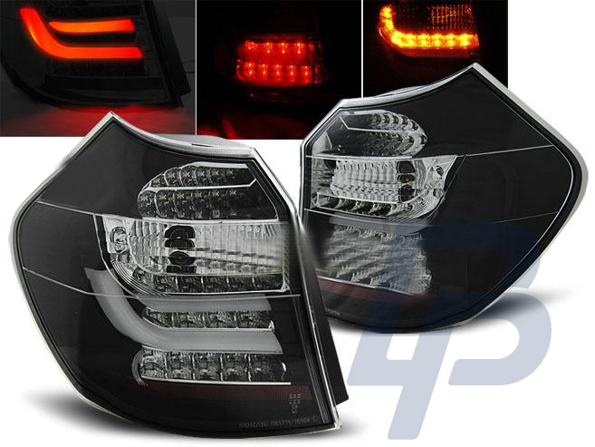 BMW E87/E81 09.07-11 BLACK LED TAILLIGHTS BAR - 2