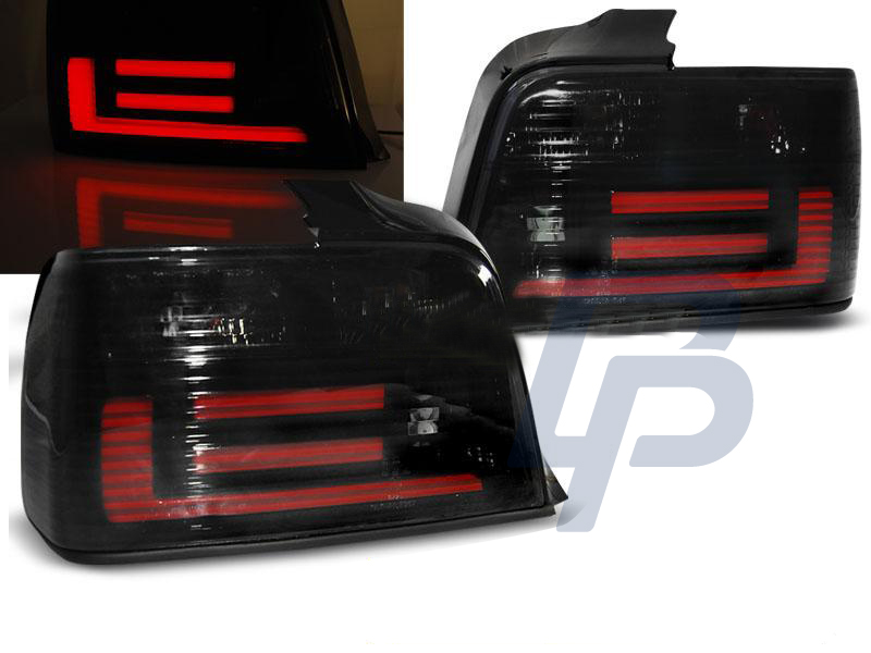 BMW E36 12.90-08.99 SEDAN SMOKE BAR LED TAILLIGHTS - 4
