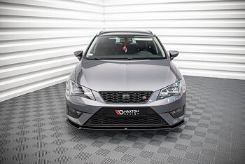 FRONT SPLITTER V.2 SUITABLE FOR SEAT LEON FR / CUPRA MK3 – MAXTON DESIGN