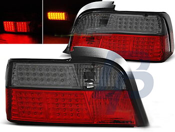 BMW E36 12.90-08.99 COUPE RED SMOKE LED TAILLIGHTS
