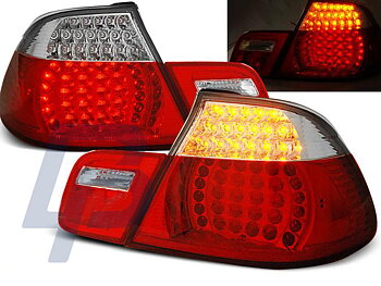 BMW E46 04.99-03.03 CABRIO RÖD/VITA LED BAKLAMPOR