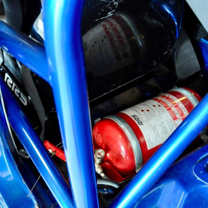 RRS ECOFIREX FIA MECHANICAL FIRE EXTINGUISHER 4,25L COMPLETE KIT - 3