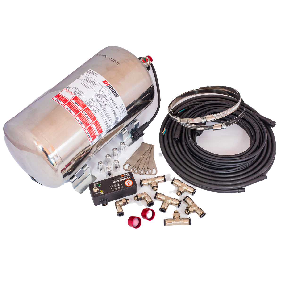 RRS OPTIFIREX FIA ELECTRIC FIRE EXTINGUISHER 4,25L COMPLETE KIT