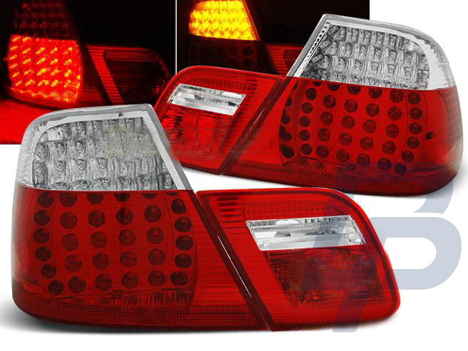 BMW E46 04.99-03.03 COUPE RED WHITE LED TAILLIGHTS - 2