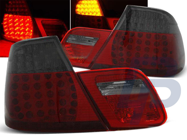 BMW E46 04.99-03.03 COUPE RED SMOKE LED TAILLIGHTS - 2