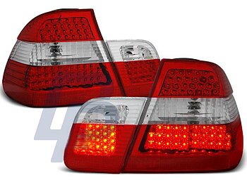 BMW E46 09.01-03.05 SEDAN RÖD/VITA LED BAKLAMPOR