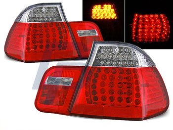 BMW E46 09.01-03.05 SEDAN RÖD/VITA LED BAKLAMPOR