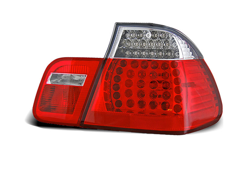 BMW E46 09.01-03.05 SEDAN RED WHITE LED TAILLIGHTS