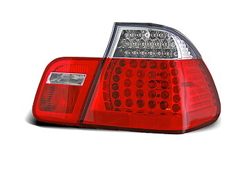 BMW E46 09.01-03.05 SEDAN RÖD/VITA LED BAKLAMPOR