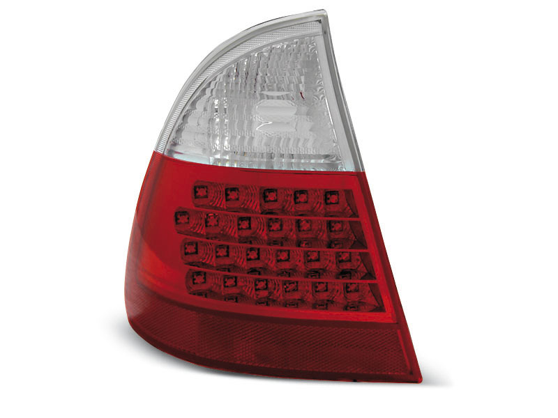 BMW E46 99-05 RED WHITE LED TAILLIGHTS