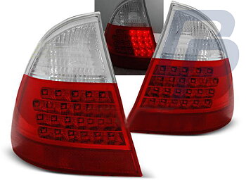 BMW E46 99-05 RÖD/VITA LED BAKLAMPOR