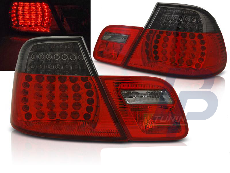 BMW E46 04.03-06 COUPE RED SMOKE LED TAILLIGHTS - 4