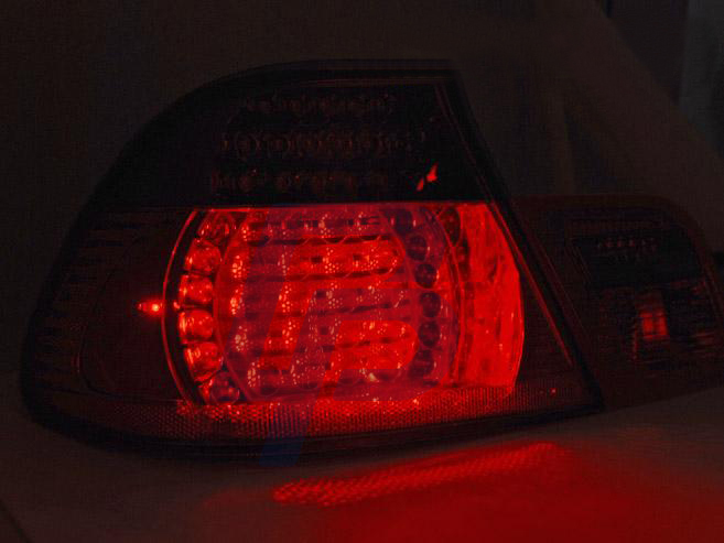BMW E46 04.03-06 COUPE RED SMOKE LED TAILLIGHTS - 2