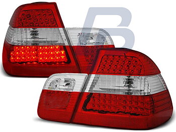 BMW E46 05.98-08.01 SEDAN RÖD/VITA LED BAKLAMPOR