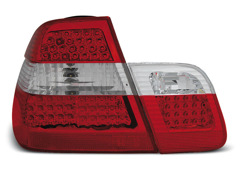 BMW E46 05.98-08.01 SEDAN RED WHITE LED TAILLIGHTS