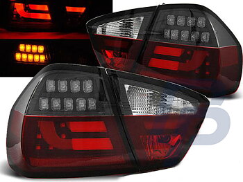 BMW E90 03.05-08.08 RÖD/VITA SVARTA LED BAKLAMPOR