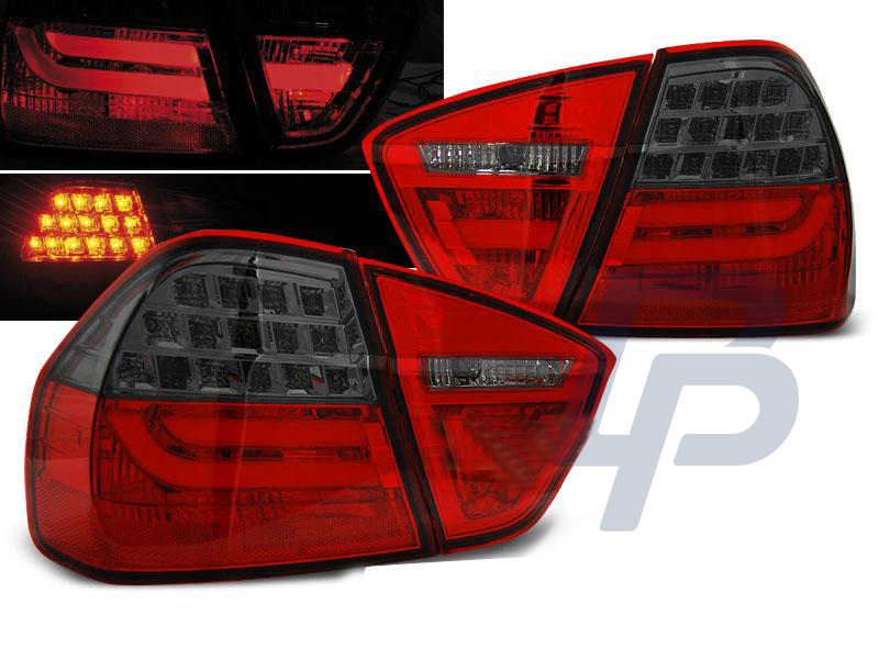 BMW E90 03.05-08.08 RED SMOKE LED TAILLIGHTS BAR - 3