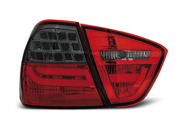 BMW E90 03.05-08.08 RÖDA RÖKTONADE LED BAKLAMPOR