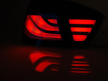 BMW E90 03.05-08.08 RÖKTONADE SVARTA LED BAKLAMPOR