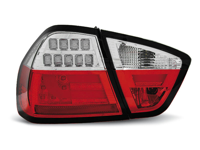 BMW E90 03.05-08.08 RED WHITE LED TAILLIGHTS BAR