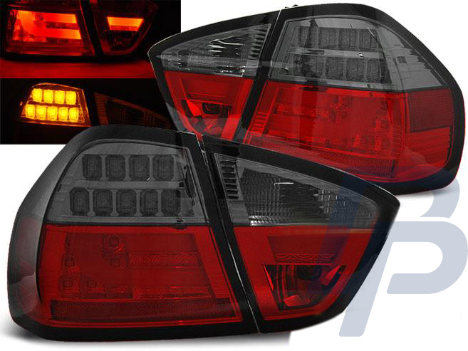 BMW E90 03.05-08.08 RED SMOKE LED TAILLIGHTS BAR - 2