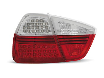BMW E90 03.05-08.08 RÖD/VITA LED BAKLAMPOR INDIC.