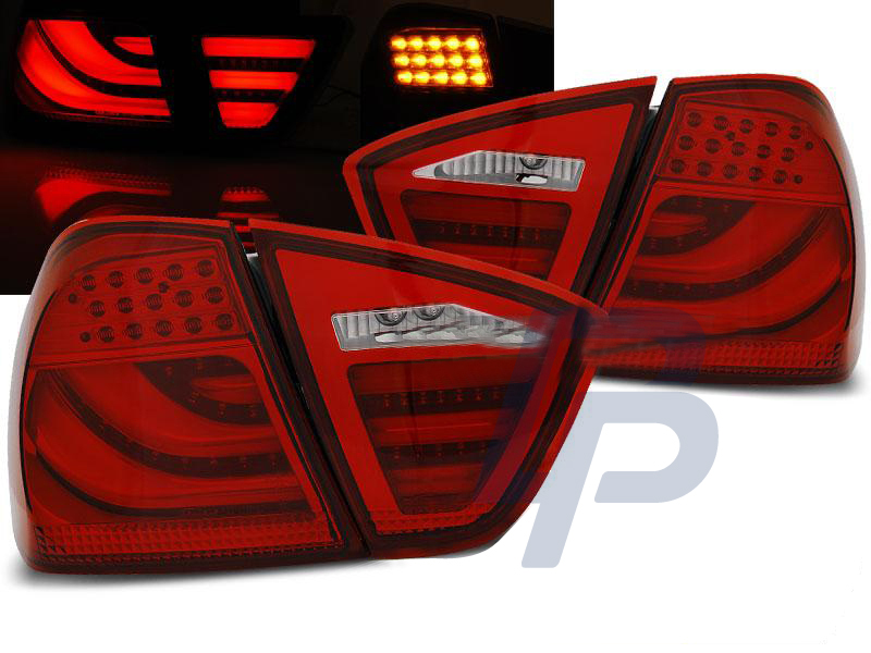 BMW E90 03.05-08.08 RED LED TAILLIGHTS BAR - 3