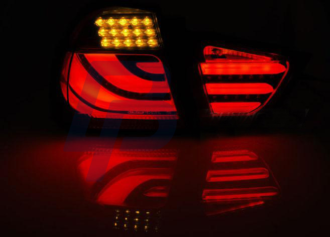 BMW E90 09-11 SMOKE BLACK LED TAILLIGHTS BAR - 4
