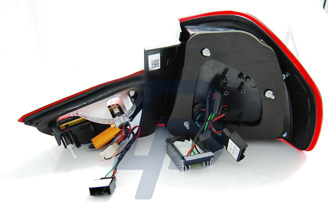 BMW E90 09-11 SMOKE BLACK LED TAILLIGHTS BAR - 3