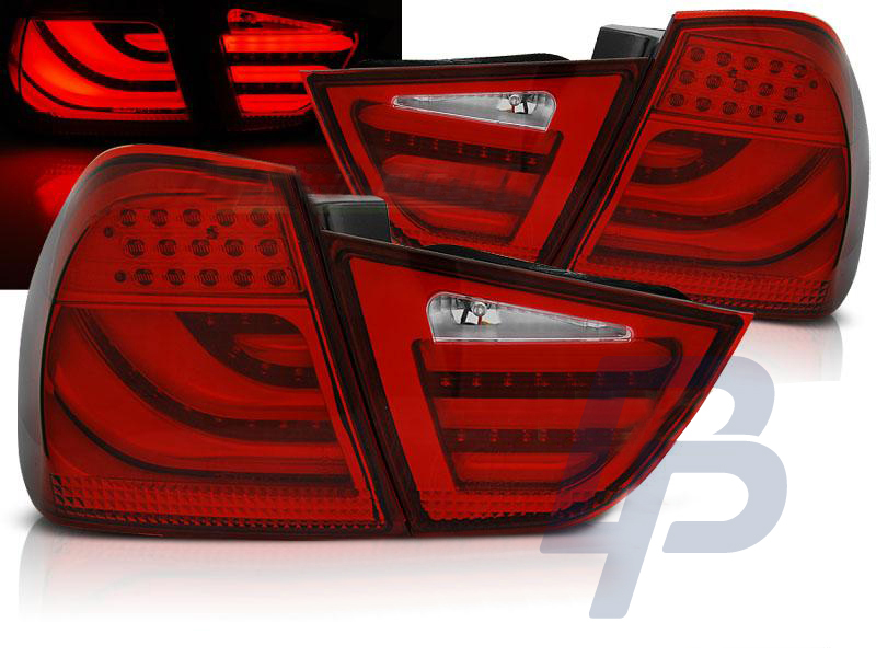 BMW E90 09-11 RED LED TAILLIGHTS BAR - 6
