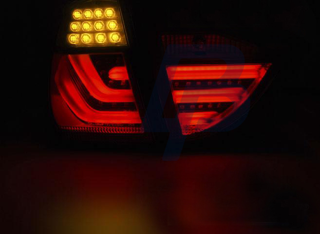 BMW E91 05-08 SMOKE BLACK LED TAILLIGHTS BAR - 2